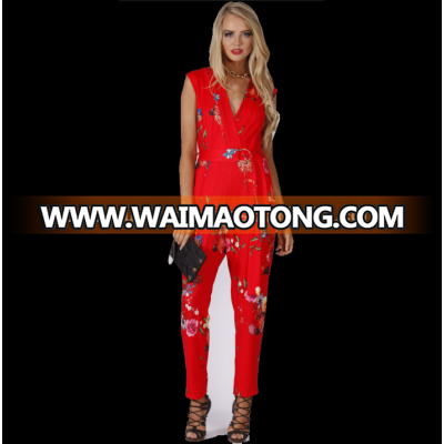 Red Oriental Jumpsuit